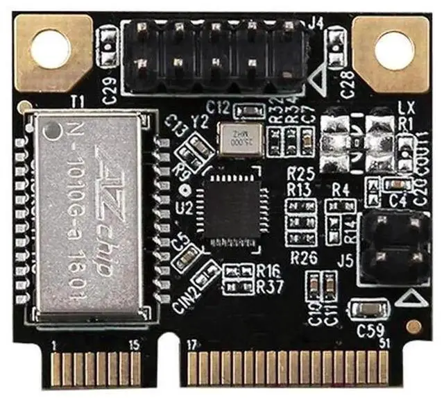 Alt view image 2 of 4 - M.2 B Key M Key Gigabit Ethernet Adapter Card, 10/100/1000Mbps M.2 to RJ45 LAN Card with Realtek RTL8111H Chip for Mini PC & Laptop