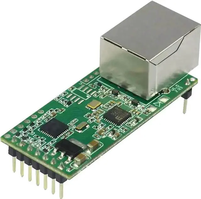 Alt view image 7 of 7 - Upgraded Tiny USR-TCP232-T2 Serial to Ethernet Converter, TTL UART to TCP/IP Module with DHCP & DNS Support