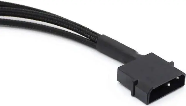 Alt view image 4 of 6 - 10 Inch Molex to 3 Way 3Pin/4Pin PC Case Fan Splitter Cable, 4Pin LP4 Molex to Triple Fan Power Adapter (2 Pack)