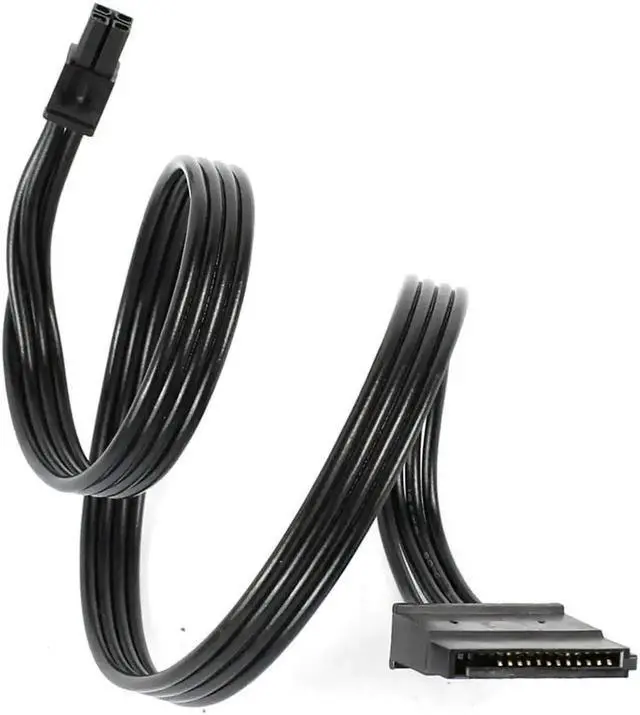 Alt view image 3 of 6 - 40cm Type3 Mini 4 Pin to 2 SATA Power Cable, ATX Mini 4P to Dual SATA SSD Power Cord Compatible with Lenovo M410 M415 M425 B415 M610 M710 M4200R Motherboard