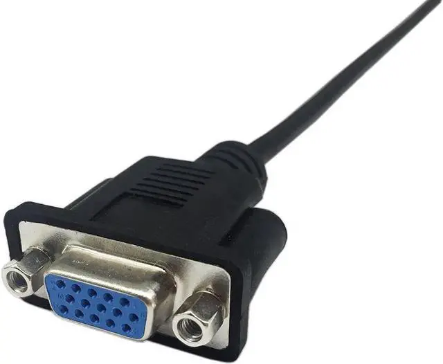 Alt view image 6 of 6 - 1FT HD15 VGA Male to Female Extension Cable, SVGA Video Monitor Cord for PC Laptop Monitor TV Projector