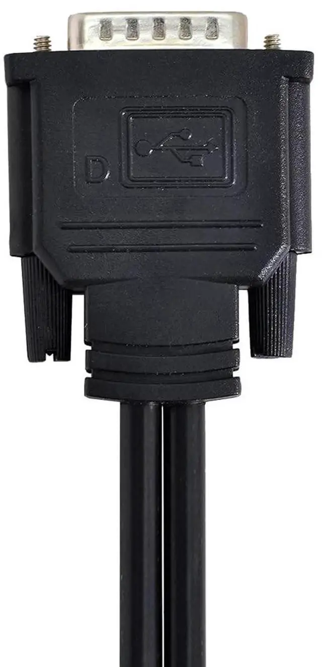 Alt view image 3 of 6 - DMS-59 to Dual VGA Splitter Cable, DMS-59 Pin 1 to 2 HD15 VGA RGB Extension Cord for PC Graphics Card Dual Monitor Setup