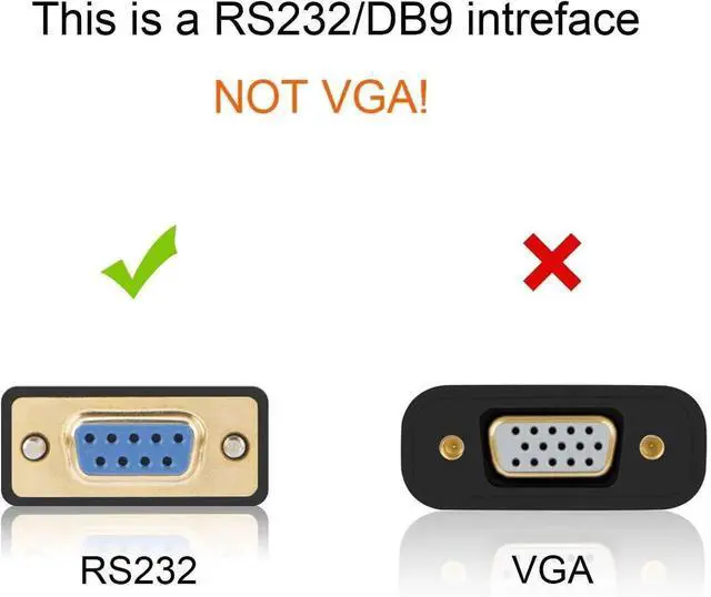 Alt view image 7 of 7 - 6.6FT USB 2.0 to RS232 Serial Cable with PL2303 Chip, USB Male to DB9 Female RS232 Adapter for POS Printer Scanner CNC Modem Black