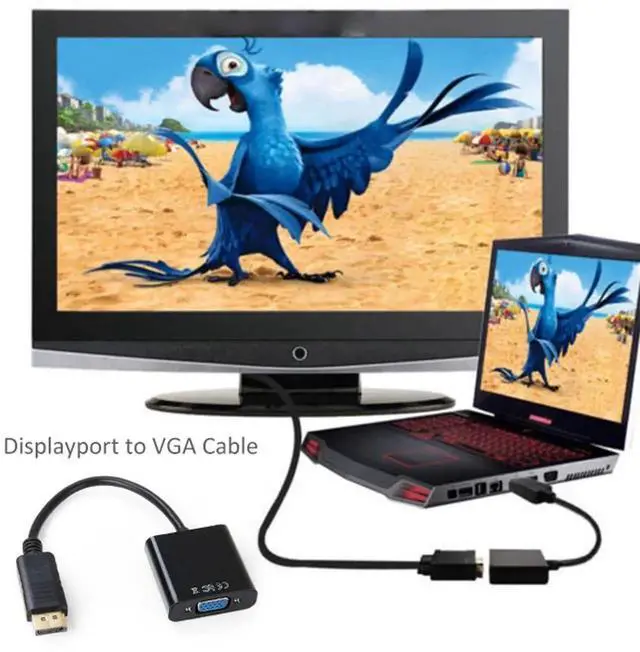 Alt view image 7 of 7 - Gold-Plated DisplayPort Male to VGA Female Adapter, Unidirectional DP to VGA Video Converter for Monitor Projector