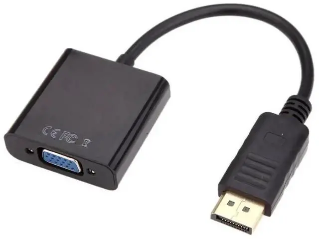 Alt view image 7 of 7 - Gold-Plated DisplayPort Male to VGA Female Converter Adapter, Unidirectional DP to VGA Video Connector for Monitor Projector