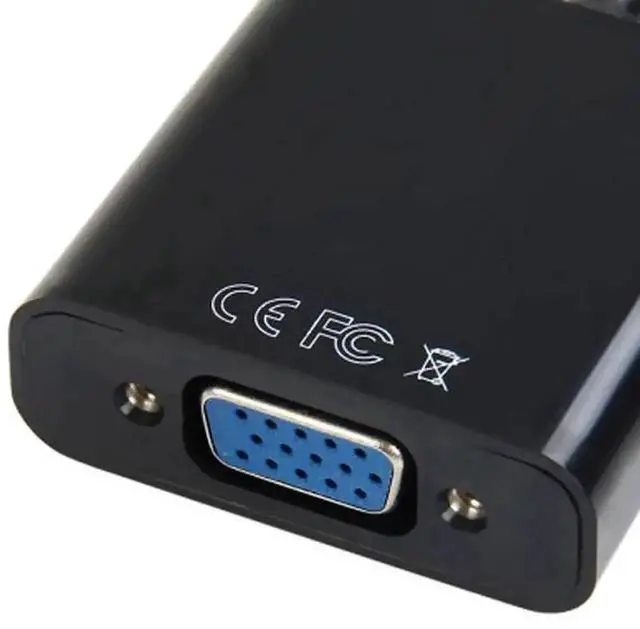 Alt view image 6 of 7 - Gold-Plated DisplayPort Male to VGA Female Converter Adapter, Unidirectional DP to VGA Video Connector for Monitor Projector