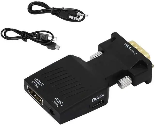 Main image of 1080P VGA Male to HDMI Female Converter Cable, VGA to HDMI Video Adapter for PC Laptop Monitor Projector
