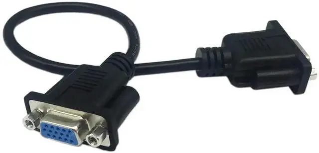 Alt view image 3 of 6 - 1FT HD15 VGA Female to Female Gender Changer Cable, SVGA 15Pin Video Extension Cord for PC Laptop TV Projector