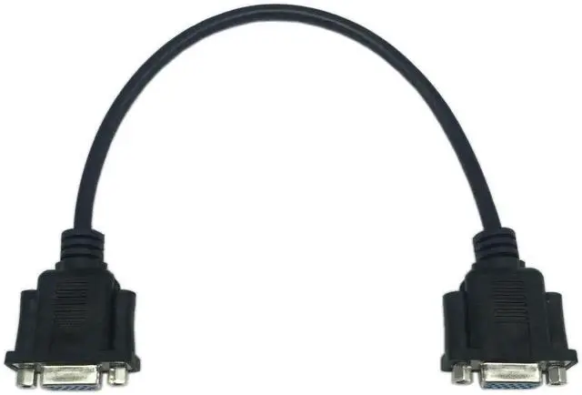 Alt view image 6 of 6 - 1FT HD15 VGA Female to Female Gender Changer Cable, SVGA 15Pin Video Extension Cord for PC Laptop TV Projector