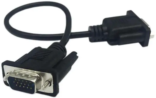 Alt view image 3 of 6 - 1FT HD15 VGA Male to Female Extension Cable, SVGA 15Pin Video Cord for PC Laptop TV Projector