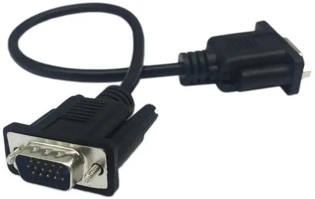 Alt view image 2 of 7 - 1FT HD15 VGA Male to Female Extension Cable, SVGA 15Pin Video Extension Cord for PC Laptop TV Projector