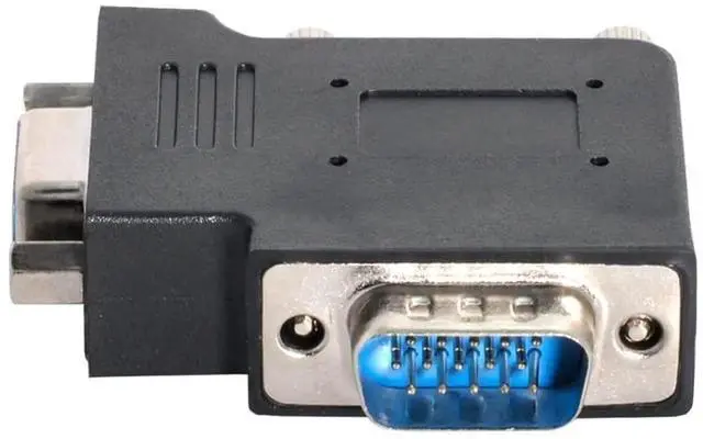 Alt view image 5 of 6 - Vertical Flat Right 90 Degree VGA SVGA Male to Female Extension Angle Adapter