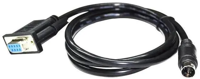 Alt view image 5 of 6 - 3M DB9 Female to 4Pin Mini DIN MD4 RS232 Serial Communication Cable, Dedicated HMI PLC Wire for Estun ESV Touch Screen & Estun EP PLC