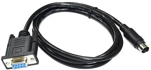 Alt view image 6 of 6 - 3M DB9 Female to 4Pin Mini DIN MD4 RS232 Serial Communication Cable, Dedicated HMI PLC Wire for Estun ESV Touch Screen & Estun EP PLC