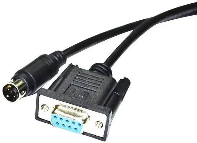 Alt view image 4 of 6 - 3M DB9 Female to 4Pin Mini DIN MD4 RS232 Serial Communication Cable, Dedicated HMI PLC Wire for Estun ESV Touch Screen & Estun EP PLC
