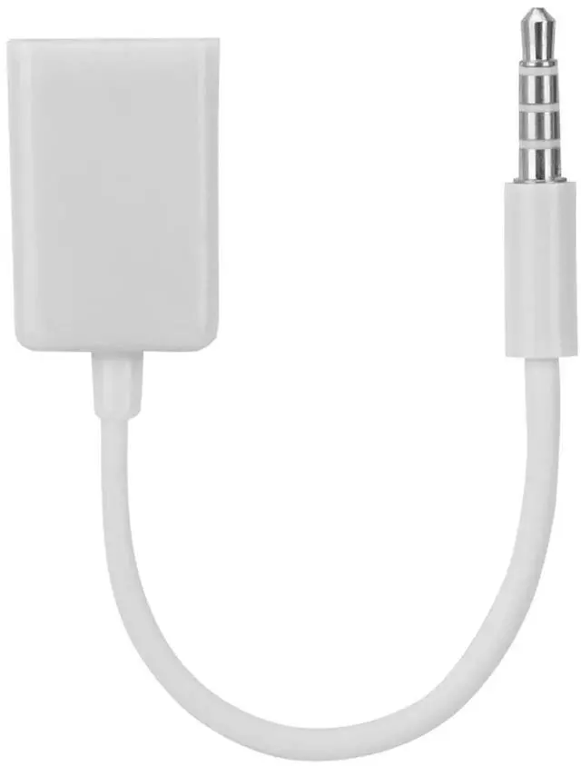 Alt view image 6 of 7 - 3.5mm Male to USB Female Audio Adapter Cable, USB Female to Aux Stereo Jack Converter Cord for Car AUX Port