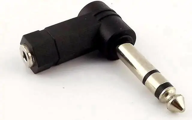 Alt view image 6 of 6 - 1Pcs 3.5mm 1/8" Stereo Female to 6.35mm 1/4" Mono Male Audio Adapter Plug, TRS Speaker Audio Converter Connector