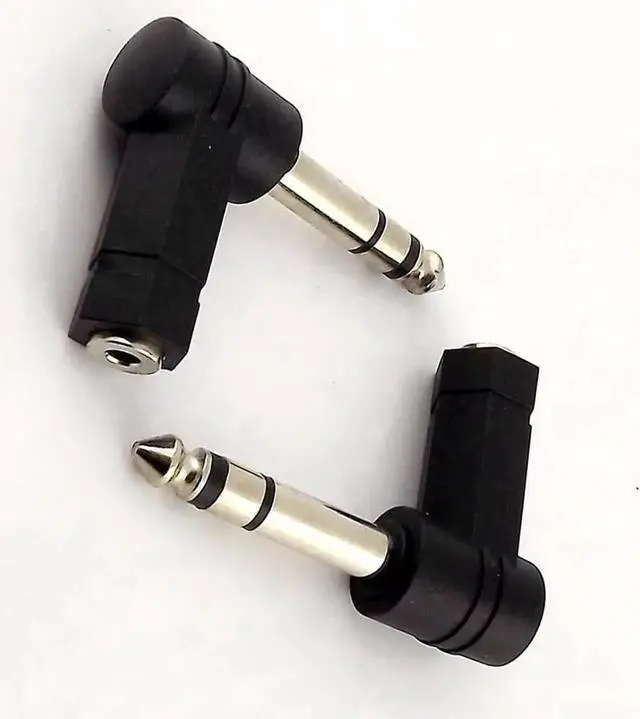 Alt view image 2 of 6 - 1Pcs 3.5mm 1/8" Stereo Female to 6.35mm 1/4" Mono Male Audio Adapter Plug, TRS Speaker Audio Converter Connector