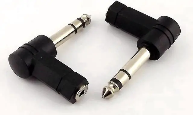 Alt view image 5 of 6 - 1Pcs 3.5mm 1/8" Stereo Female to 6.35mm 1/4" Mono Male Audio Adapter Plug, TRS Speaker Audio Converter Connector