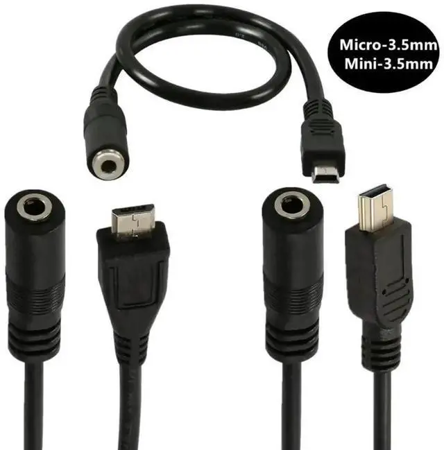 Main image of Micro USB 5-Pin Male to 3.5mm Female TRRS AUX Audio Adapter Cable, Micro USB to Headphone Jack Converter Cord (1PC)