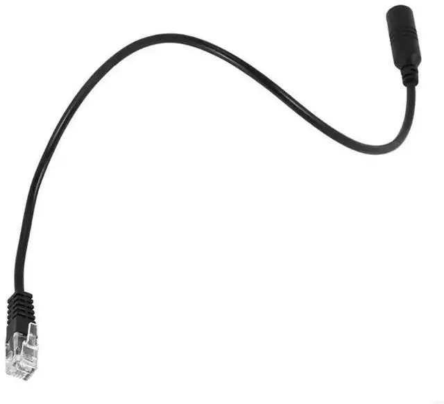 Alt view image 2 of 3 - 3.5mm TRRS Female to RJ9 4P4C Male Phone Headset Adapter Cable, Office Telephone Headphone Converter Cord