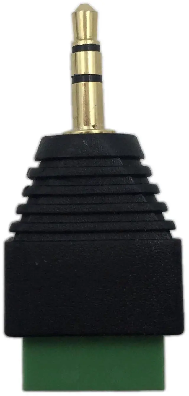 Alt view image 5 of 7 - 2 Pack 3-Pole 3.5mm Stereo Male to 3 Screw Terminal Female Balun Audio Converter Adapter, Solderless Double Track Headphone Audio Wiring Terminal Connector