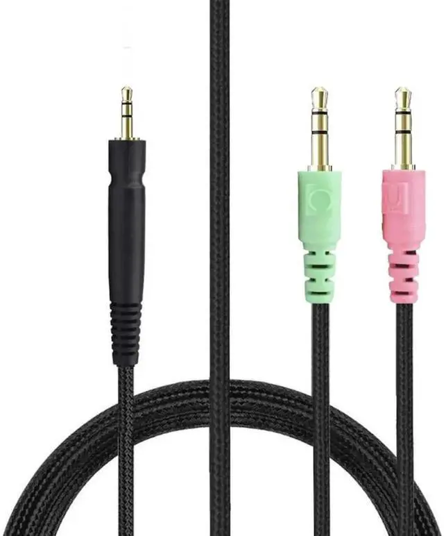 Alt view image 5 of 6 - 2M Replacement Gaming Headset Audio Cable Compatible with Sennheiser PC 373D GSP350 GSP500 GSP600 G4ME ONE GAME ZERO, PC Version Cord