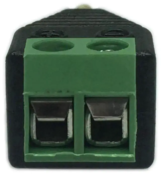 Alt view image 7 of 7 - 3.5mm TS Mono Male to 2 Pin Screw Terminal Female AUX Solderless Audio Balun Converter Adapter, 2 Pack