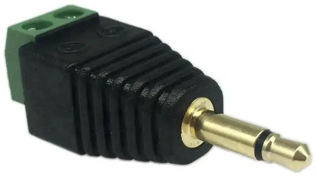 Alt view image 4 of 7 - 3.5mm TS Mono Male to 2 Pin Screw Terminal Female AUX Solderless Audio Balun Converter Adapter, 2 Pack