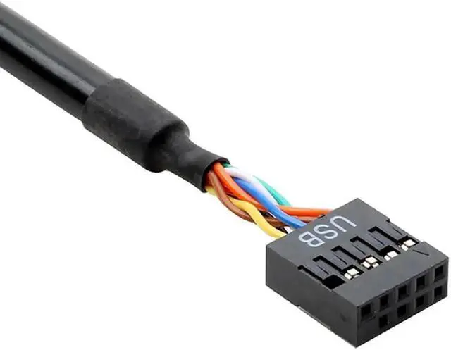 Alt view image 3 of 7 - 2 Pack Motherboard USB 3.0 20Pin to USB 2.0 9Pin Header Adapter Cable, Bidirectional Mainboard Internal Header Bridge Converter