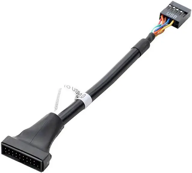 Alt view image 5 of 7 - 2 Pack Motherboard USB 3.0 20Pin to USB 2.0 9Pin Header Adapter Cable, Bidirectional Mainboard Internal Header Bridge Converter
