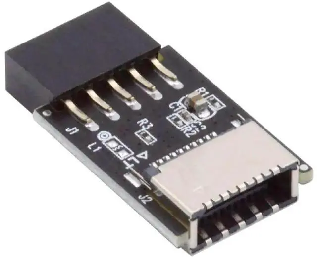 Main image of USB 3.1 Gen2 Type-E Key-A Female to USB 2.0 9/10Pin Male Motherboard Header Internal Extension Converter Adapter
