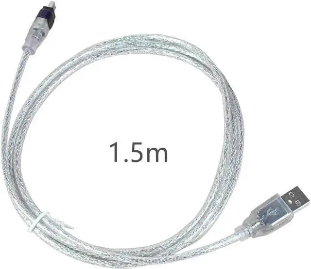 Alt view image 4 of 5 - 1.5M IEEE 1394 4Pin to USB 2.0 Male Adapter Cable, 4P to 4Pin/6Pin Firewire iLink Extension Cord for Mini DV Camera Camcorder