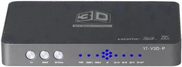 Main image of 2D to 3D HDMI Video Converter, Convert Left/Right & Up/Down Format to 3D, Compatible with Projector & Blu-Ray Player, US Power Plug