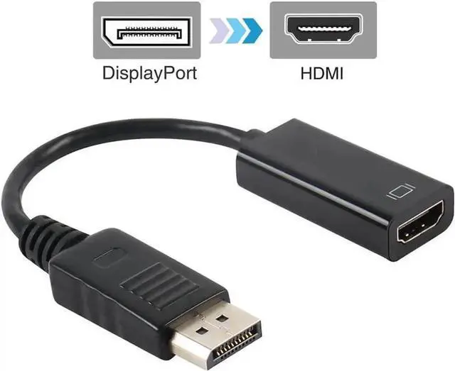 Alt view image 4 of 4 - Gold-Plated Passive DisplayPort to HDMI Compatible Adapter, DP to HDMI Video Converter Supports 1080P Full HD Resolution