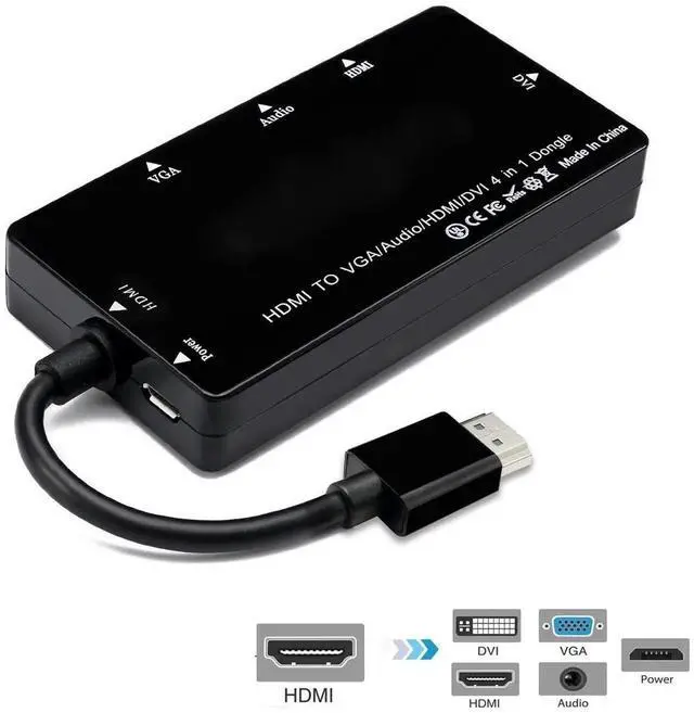 Alt view image 5 of 7 - VGA to HDMI Converter with Audio Support Support up to 1920 x 1080 Output Resolution