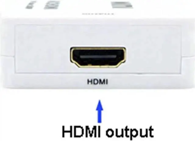 Alt view image 3 of 4 - VGA to HDMI Converter with Audio Port, Supports 1080P 1920×1080 Full HD Analog to Digital Video Audio Adapter