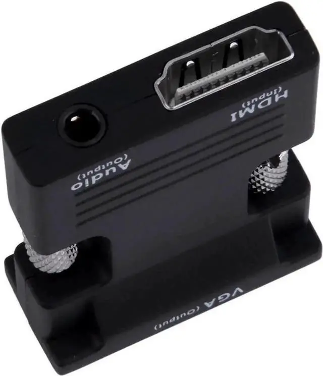 Alt view image 4 of 4 - Active 1080P HDMI Female to VGA Male Converter Dongle with 3.5mm Stereo Audio Jack, Portable HDMI to VGA Adapter for Laptop PC PS3 Xbox STB Blu-ray DVD TV Stick