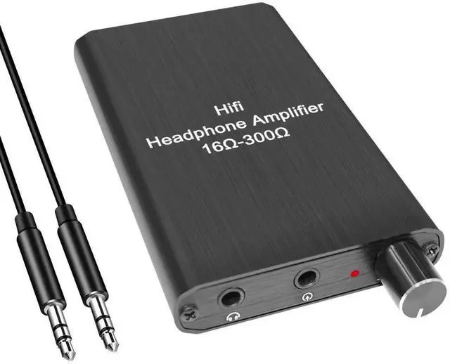 Main image of Portable 3.5mm Headphone Amplifier with Built-in Lithium Battery, Mini Audio Amp for Smartphone, Tablet, MP3/MP4 Player, Digital Audio Player & PC