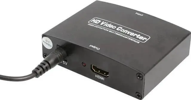 Alt view image 2 of 5 - Component YPbPr RCA Audio to HDMI 1.3 Converter, Analog RGB Component Video + Stereo RCA Audio to Digital HDMI Output Adapter