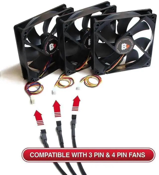 Alt view image 4 of 6 - 4-Pin PWM 1 to 3 Way Fan Splitter Cable Braided Sleeve PC Cooling Fan Extension Y Splitter Connector