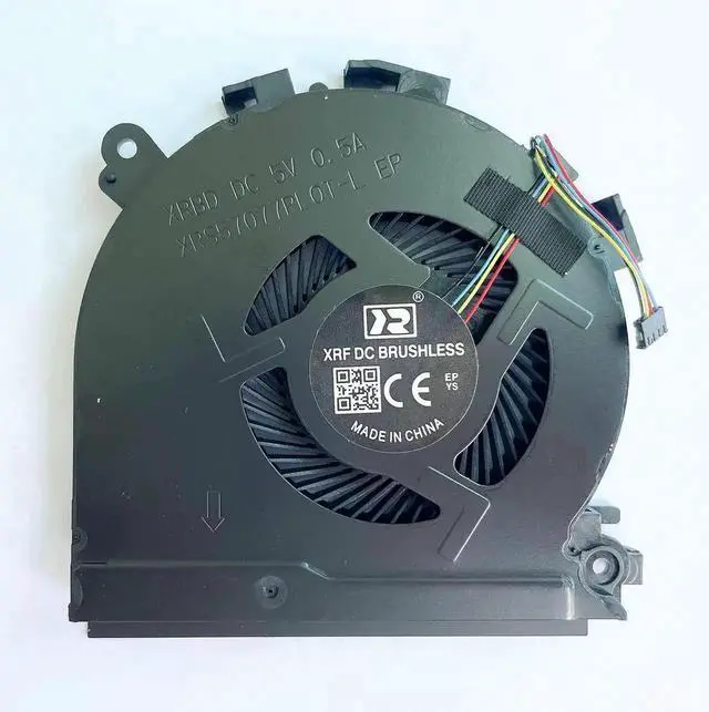 Alt view image 6 of 6 - 2-Pack CPU GPU Dual Cooling Fan Replacement for HP Spectre X360 15-CH Series Laptop, DC5V 4-Pin PWM Plastic Forced Air Cooler, 15dB Low Noise