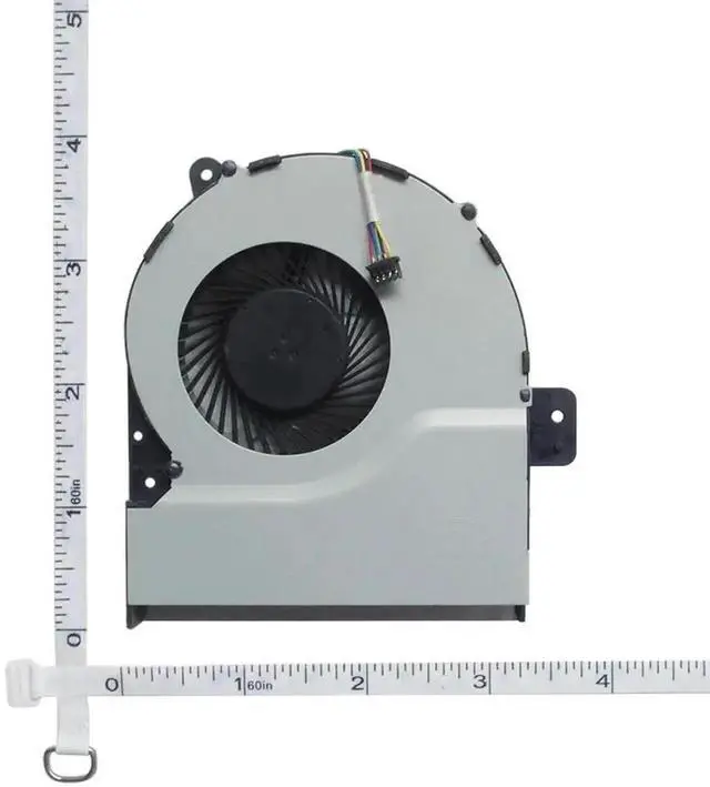 Alt view image 2 of 3 - 4-Pin PWM CPU Cooling Fan KSB0705HBA10 Replacement for ASUS X751 X751L X751N X751NA X751M X751MA K751M K751L A751L A751LX A751M A751YI R752 R752LD 17.3 Inch Laptop Cooler