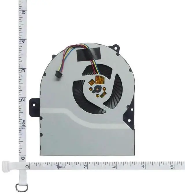 Alt view image 3 of 3 - 4-Pin PWM CPU Cooling Fan KSB0705HBA10 Replacement for ASUS X751 X751L X751N X751NA X751M X751MA K751M K751L A751L A751LX A751M A751YI R752 R752LD 17.3 Inch Laptop Cooler