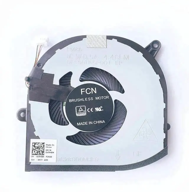 Alt view image 4 of 6 - New CPU GPU Cooling Fan Replacement for Dell XPS 15 7590 Precision 5540 M5540, OEM Part 0F01PX 0V9H8N