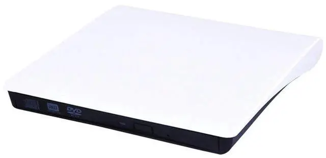 Alt view image 4 of 6 - White Slim External CD DVD Drive USB3.0 DVD-RW Burner Rewriter Compatible with Windows 7/8/10 Mac Laptop Notebook Desktop PC