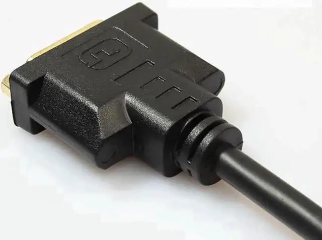 Alt view image 2 of 3 - Bi-Directional HDMI Male to DVI-I 24+5 Female Short Adapter Cable, HDMI DVI Signal Converter Cord for PC, Monitor, TV, Game Consoles