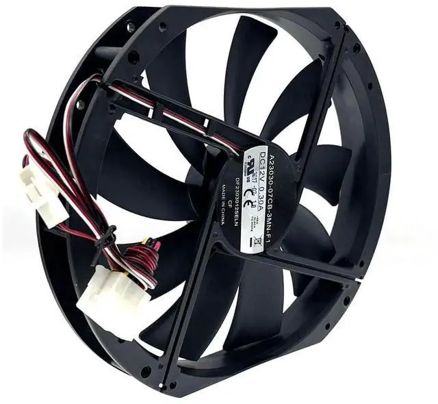 Alt view image 2 of 3 - 230×200×30mm 12V Large Airflow PC Case Fan, Model DF2303012SELN A23030-07CB-3MN-F1 Silent 23cm Cooling Fan