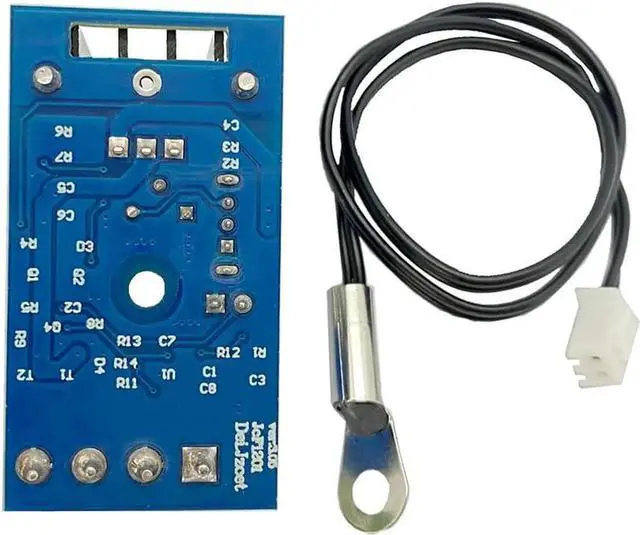 Alt view image 3 of 7 - DC12V 1A Automatic Temperature Controlled Fan Speed Governor with Temperature Sensor, CPU/PC Case Fan Speed Controller Compatible with 2/3/4-Pin Fans