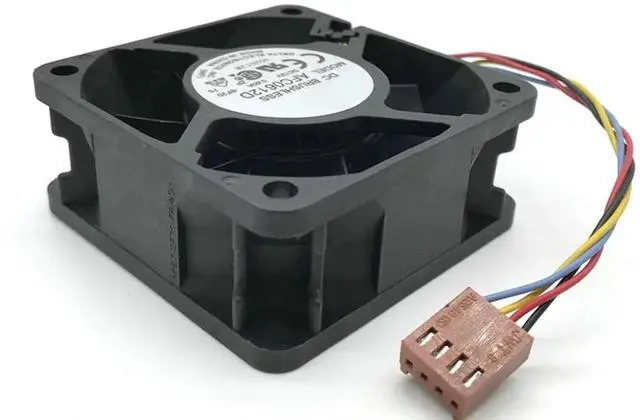 Alt view image 3 of 3 - AFC0612D 6025 DC12V 0.60A 4-Pin PWM Double Ball Bearing Cooling Fan, 60×60×25mm High Airflow 4-Wire Chassis Fan